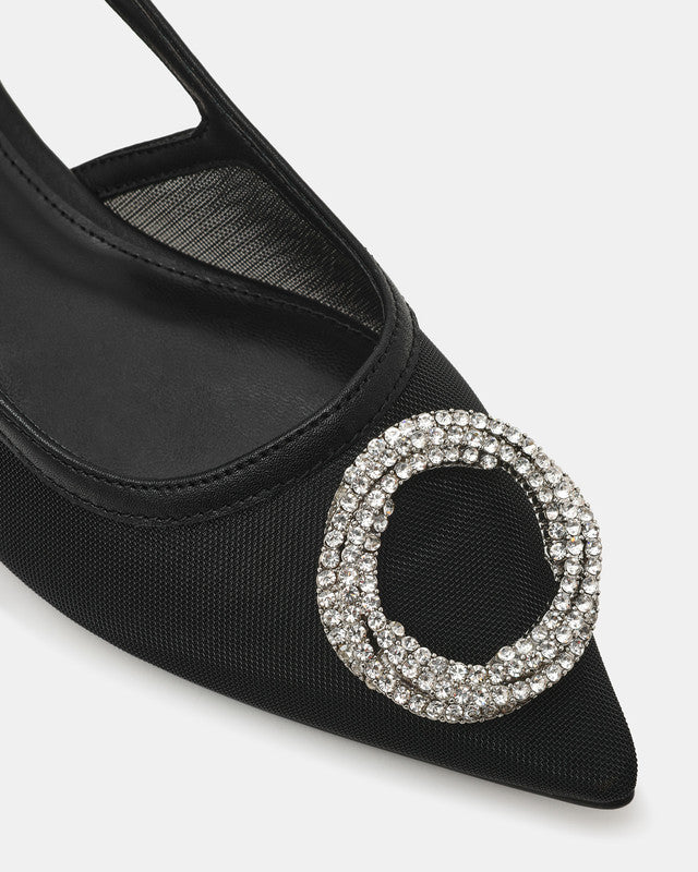 Shantae Women's Black Mesh Flat Sandals - view 3
