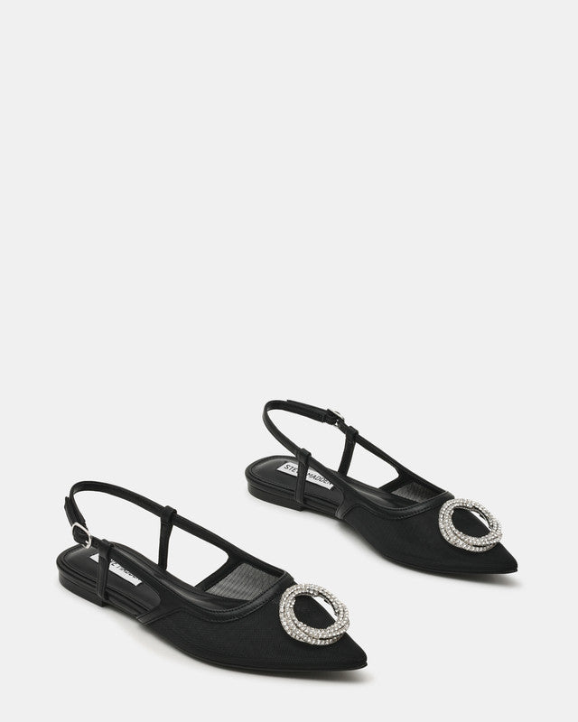 Shantae Women's Black Mesh Flat Sandals - view 4