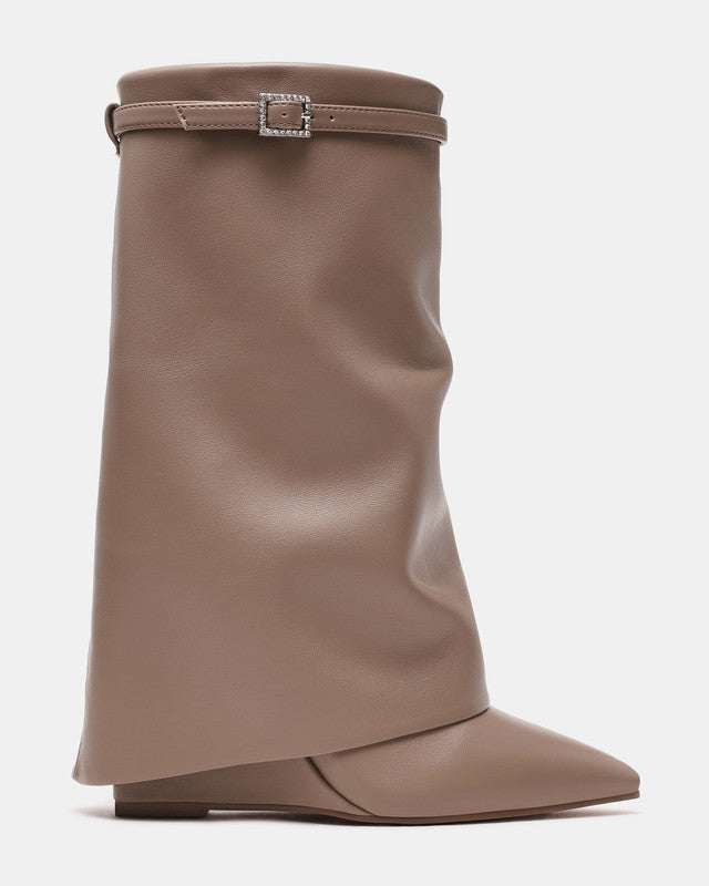 Shocker Women's Taupe Mid-Calf Boots