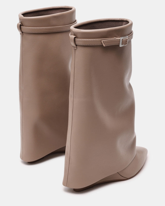 Shocker Women's Taupe Mid-Calf Boots