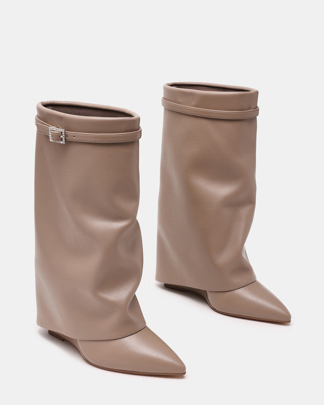 Shocker Women's Taupe Mid-Calf Boots