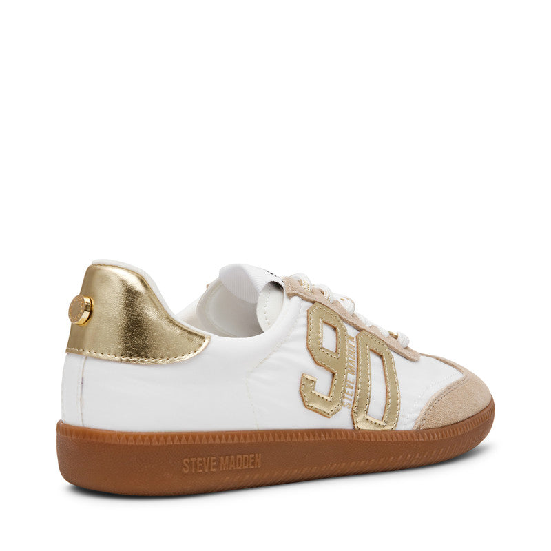 Sm90 White/Gold Women's Low-Top Sneakers - view 2