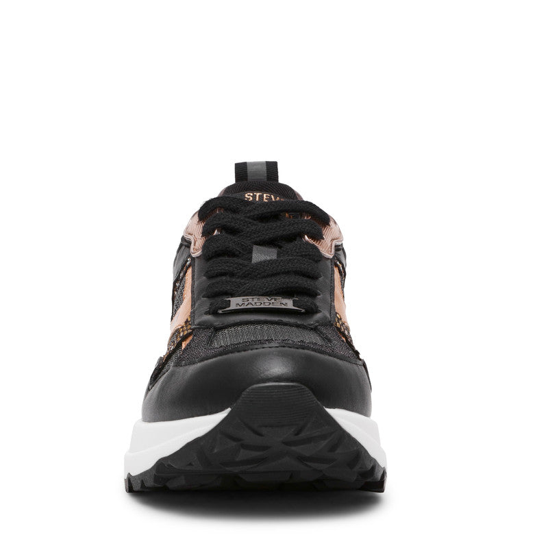 Steve Madden Stimulis Black Multicolor Women's Sneakers, front view