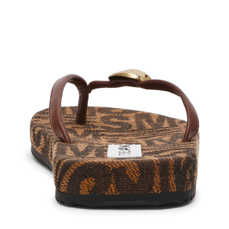 Surfup Women's Brown Multi Flat Sandals - view 5