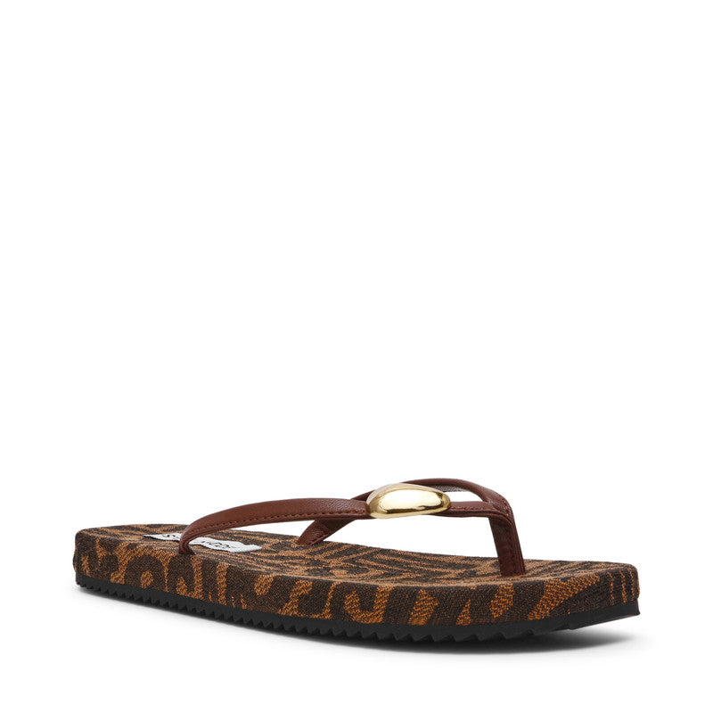 Surfup Women's Brown Multi Flat Sandals