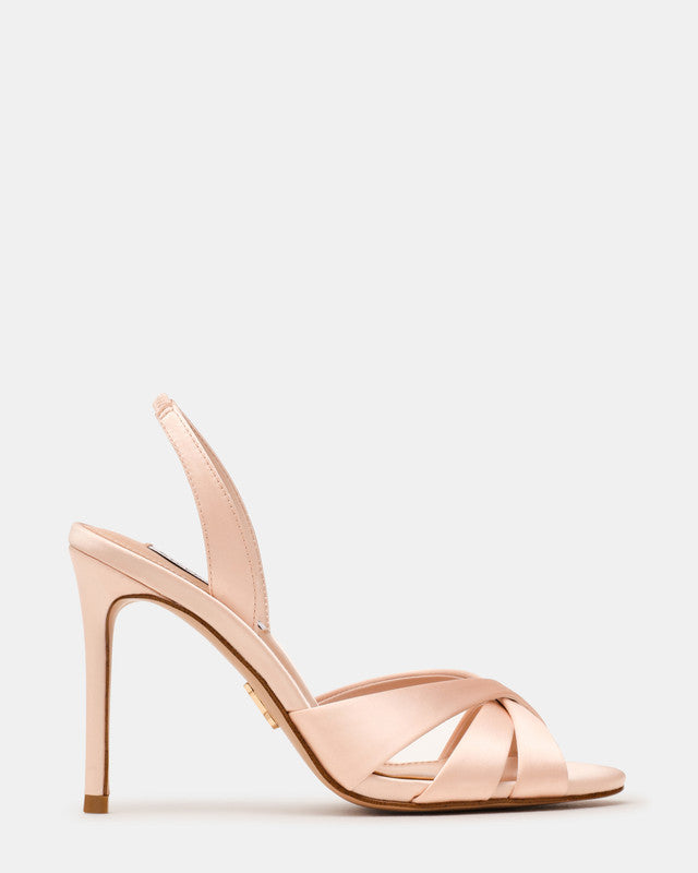 Trophies Champagne Satin Women's Satin Heel Sandals - view 2