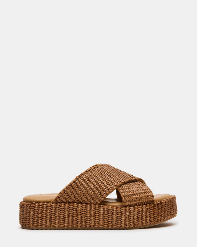 Tulum Brown Women's Flat Sandals