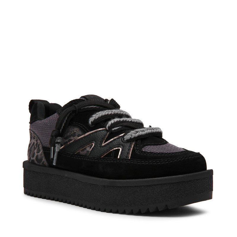 Umpire Black Suede Women's Low-Top Sneakers