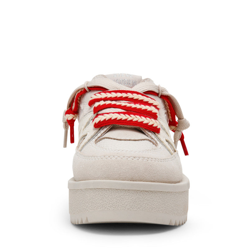 Umpire Off White Suede Women's Low-Top Sneakers - view 4