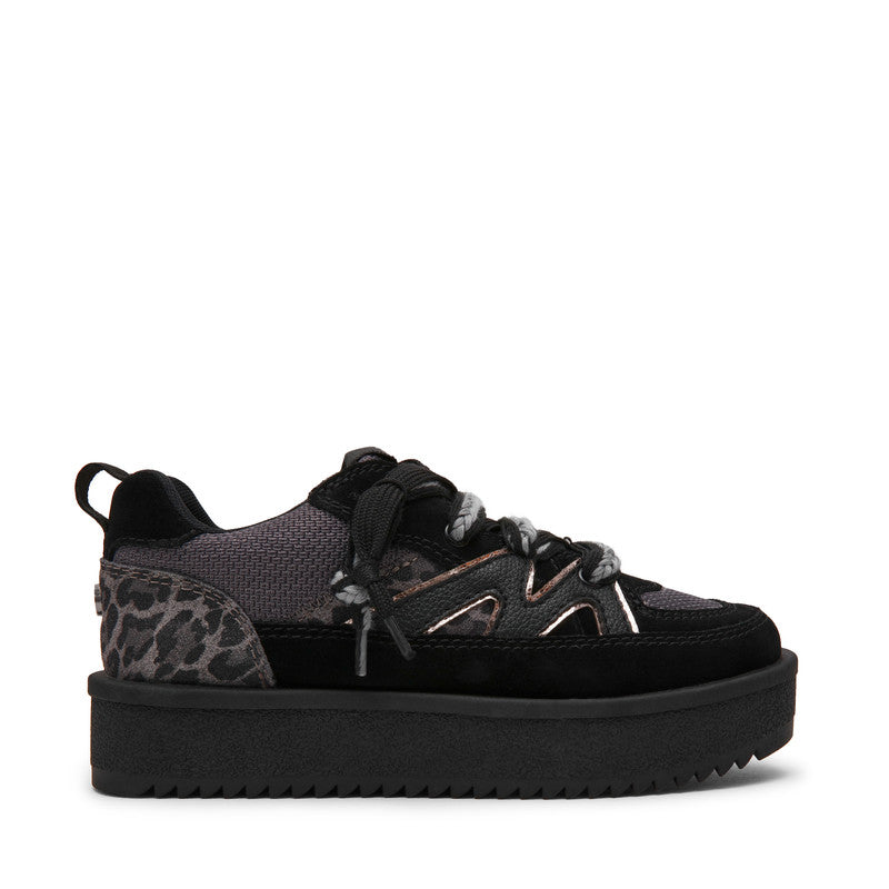 Umpire Black Suede Women's Low-Top Sneakers - view 2