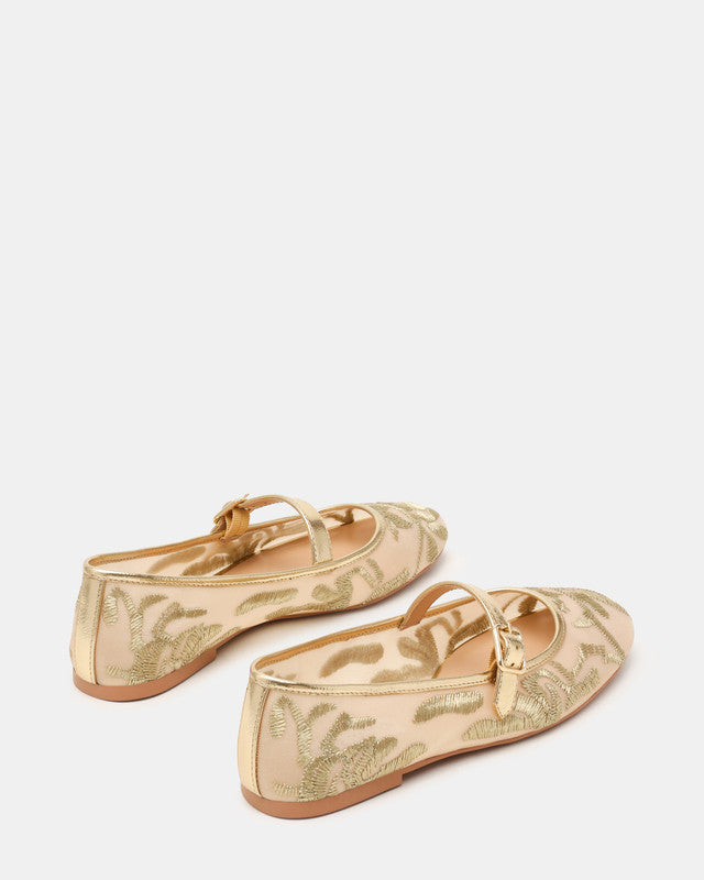 Wildflower-MF Women's Gold Multi Ballerinas - view 2