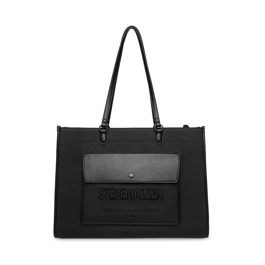 CARRYALL LOGO BLACK TOTE BAG