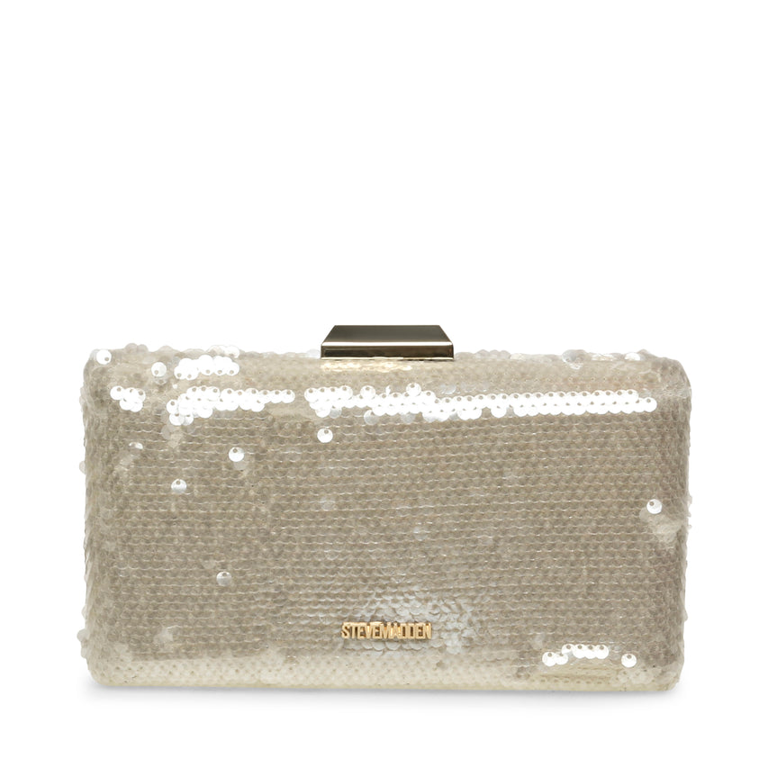 Blegacy Women's White Gold Clutch
