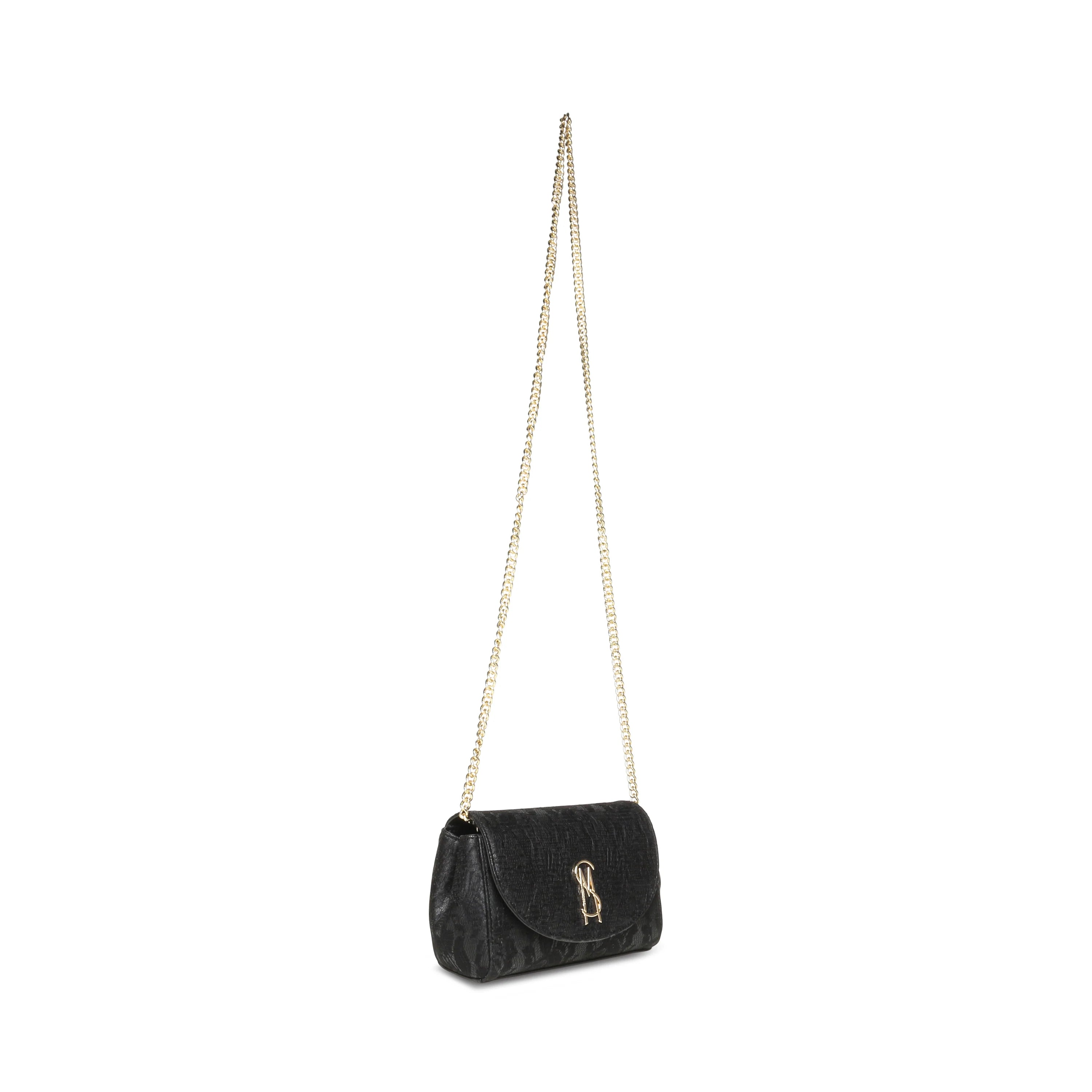 Bnylah Black & Gold Women's Shoulder Bag BLACK/GOLD - view 4