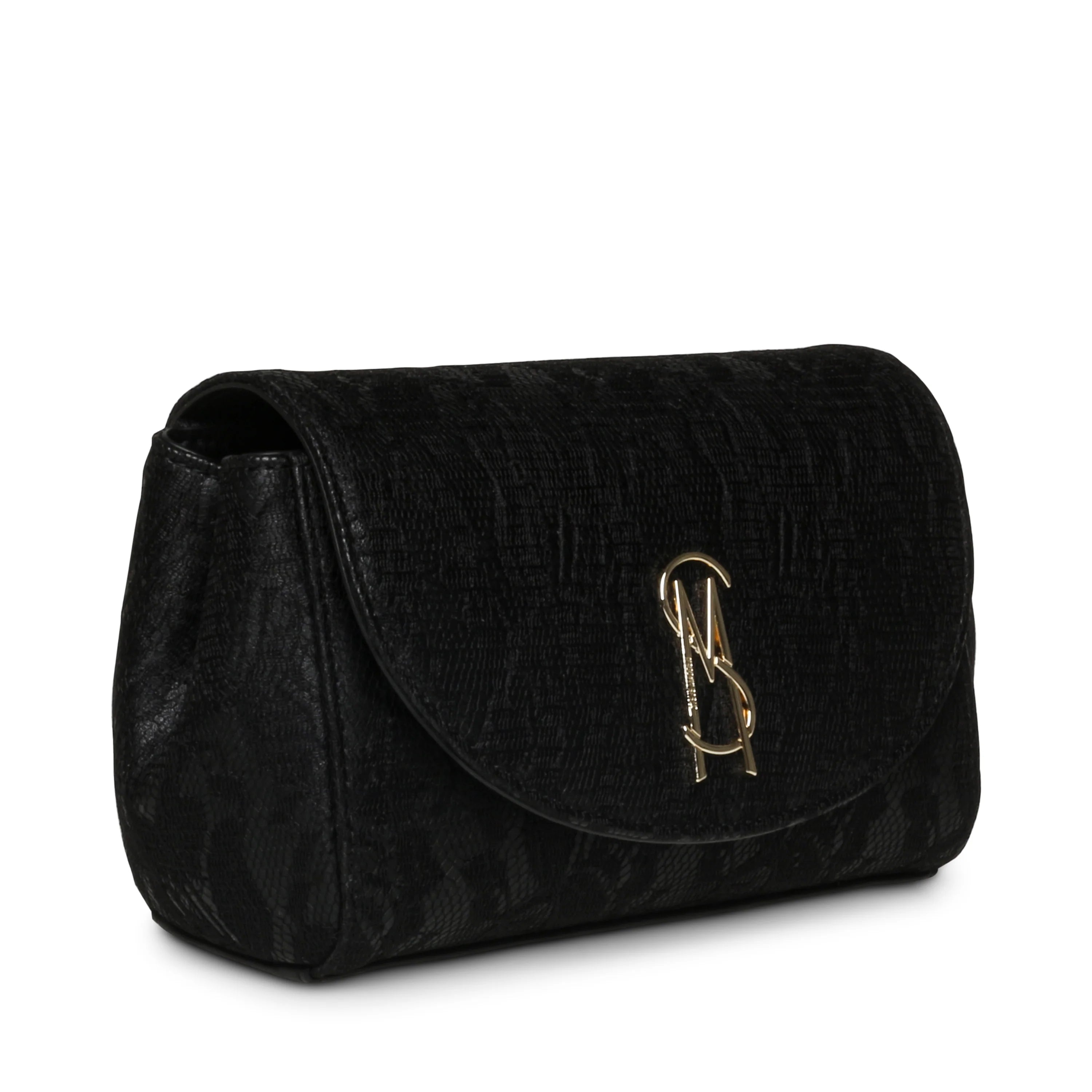 Bnylah Black & Gold Women's Shoulder Bag BLACK/GOLD - view 5