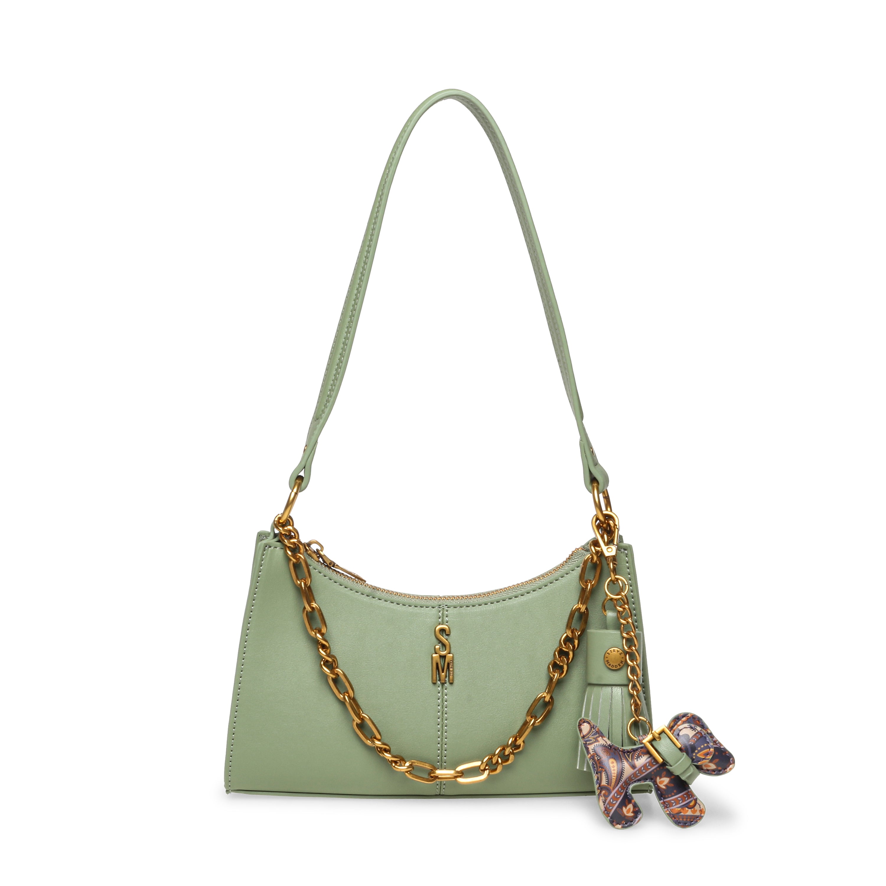 Bmika-C Women's Oil Green Shoulder Bag