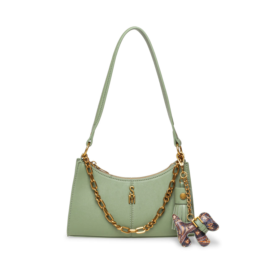 Bmika-C Women's Oil Green Shoulder Bag