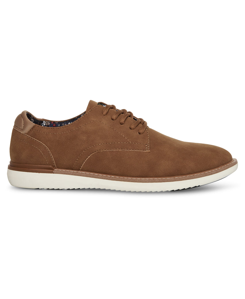 M-DALLAS COGNAC SUEDE FORMAL SHOES - view 4