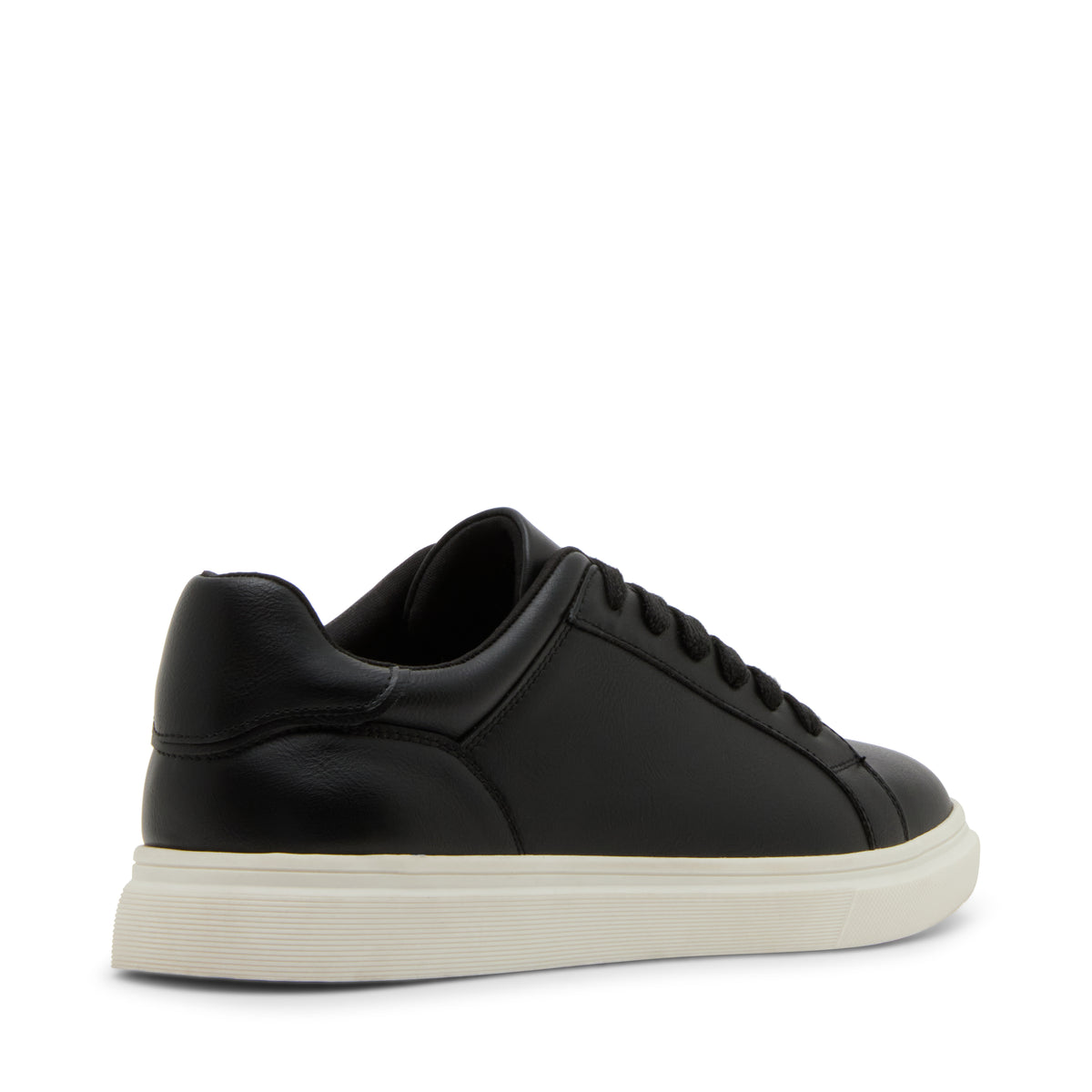 Steve Madden Mpeter Men's Black Lace-Up Shoes - rear three-quarter view