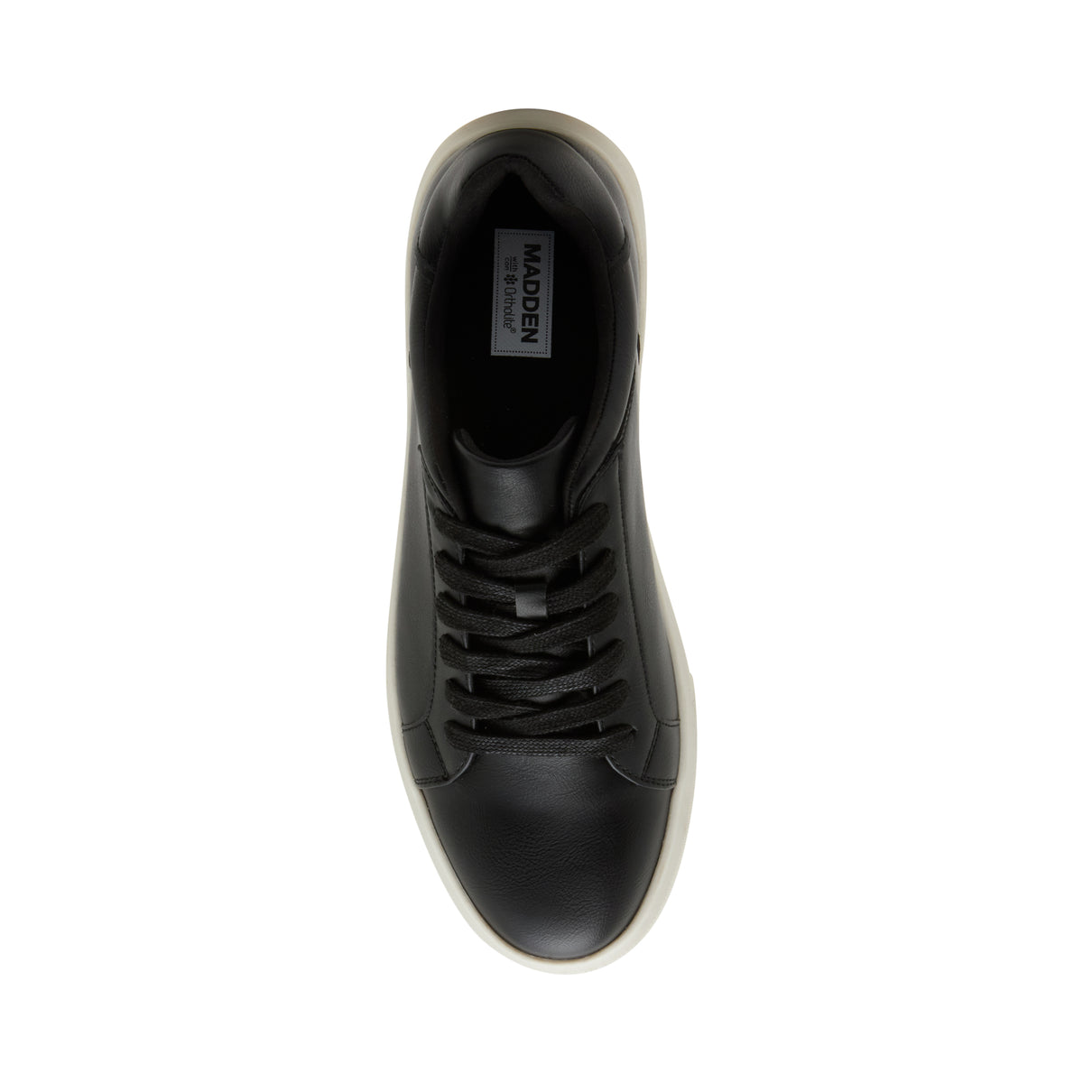 Steve Madden Mpeter Men's Black Lace-Up Shoes - top view