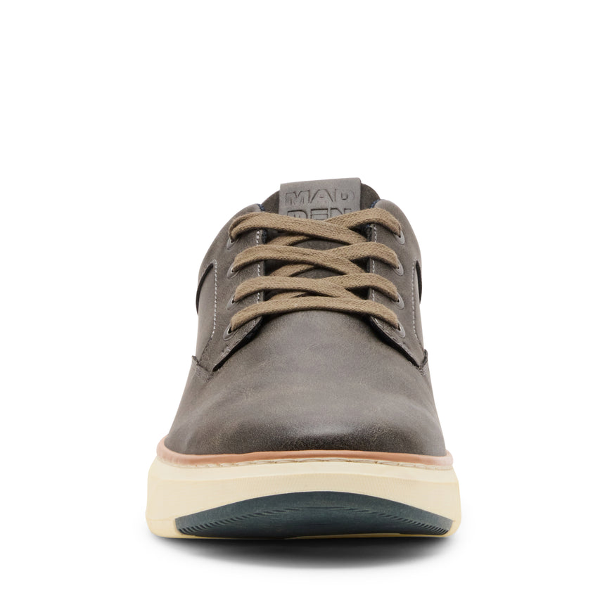 Steve Madden Mparcel Men's Grey Lace-Up Shoes - front view