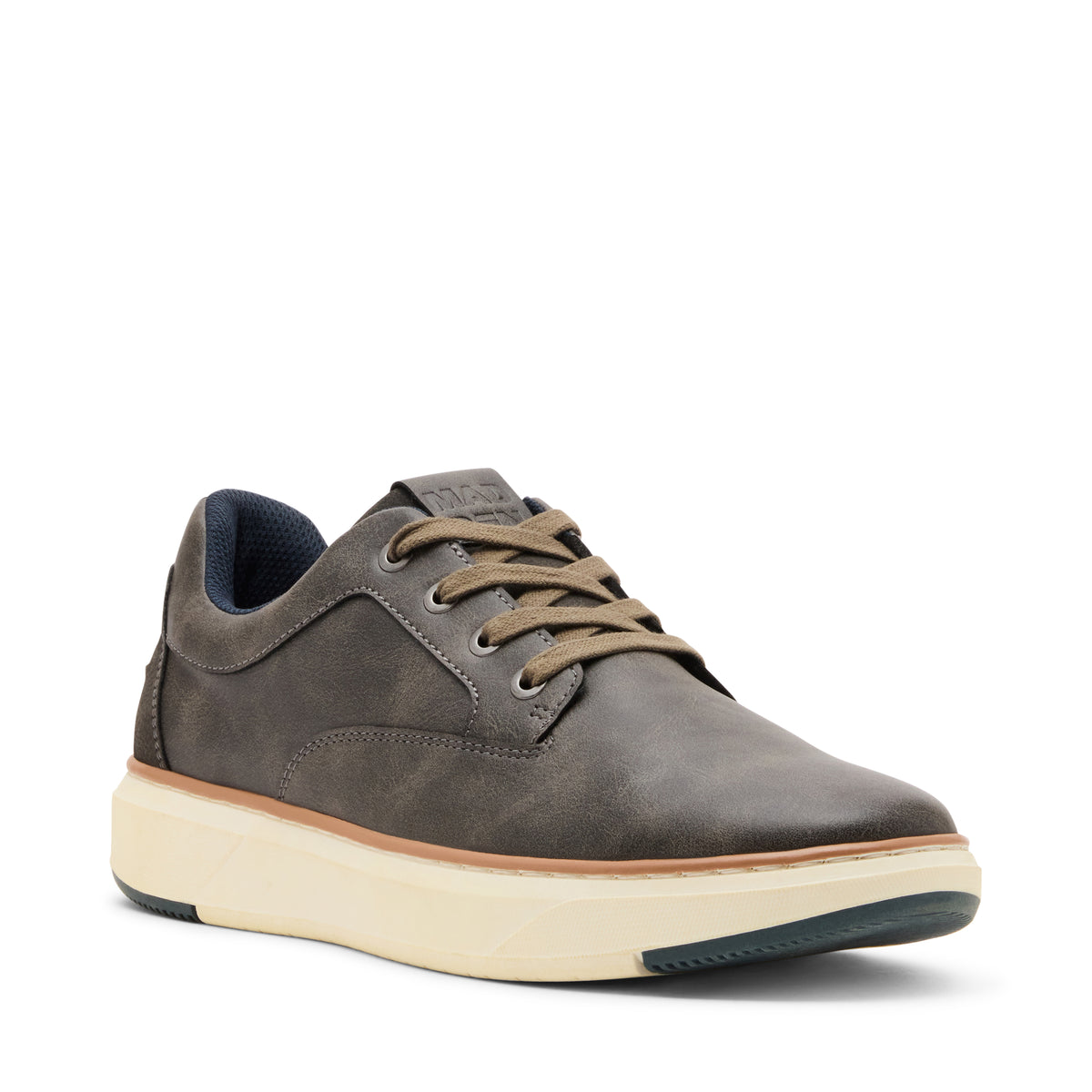 Steve Madden Mparcel Men's Grey Lace-Up Shoes - front three-quarter view
