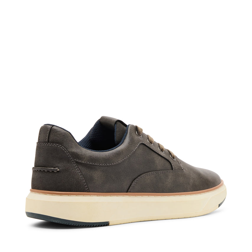 Steve Madden Mparcel Men's Grey Lace-Up Shoes - rear three-quarter view