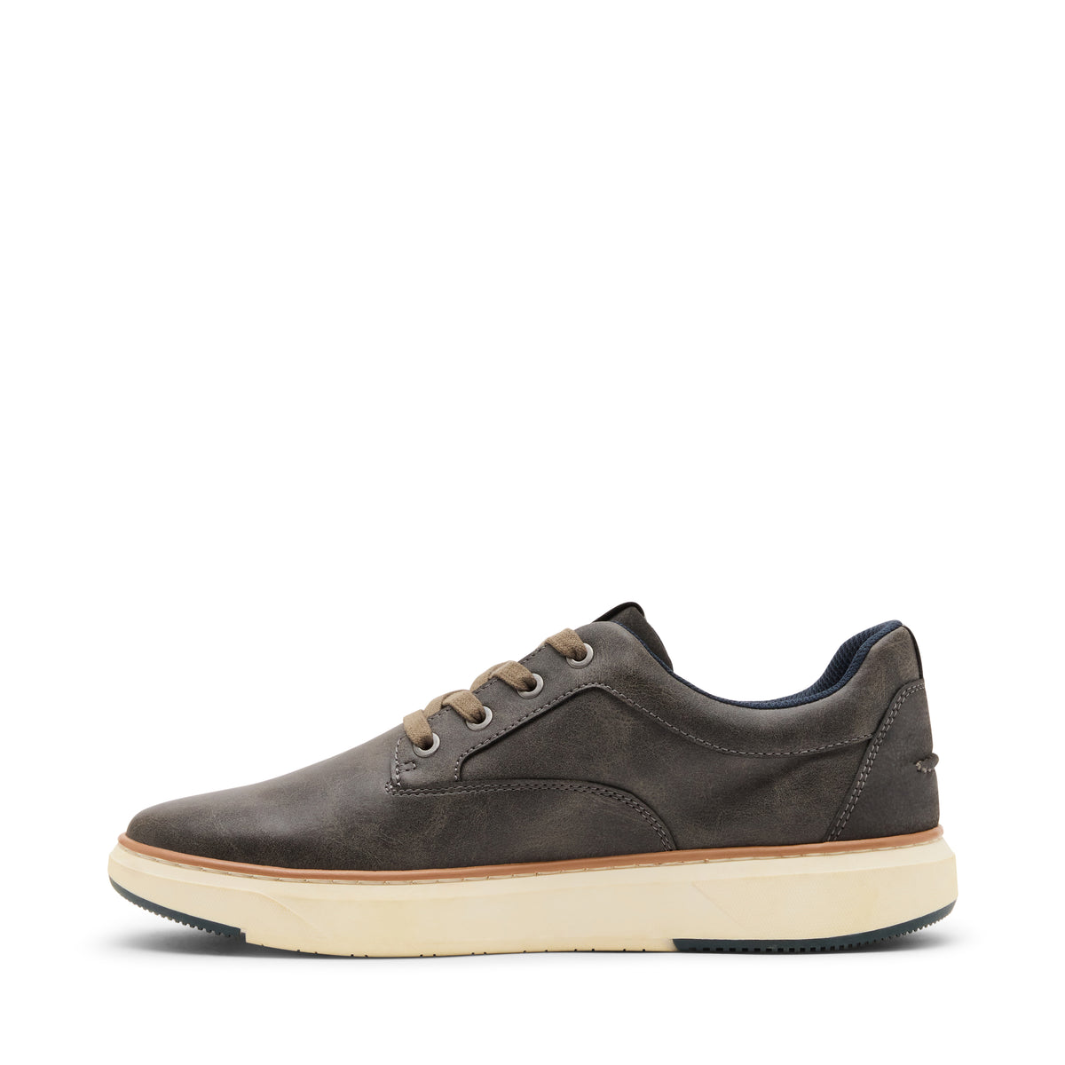 Steve Madden Mparcel Men's Grey Lace-Up Shoes - side profile - view 3