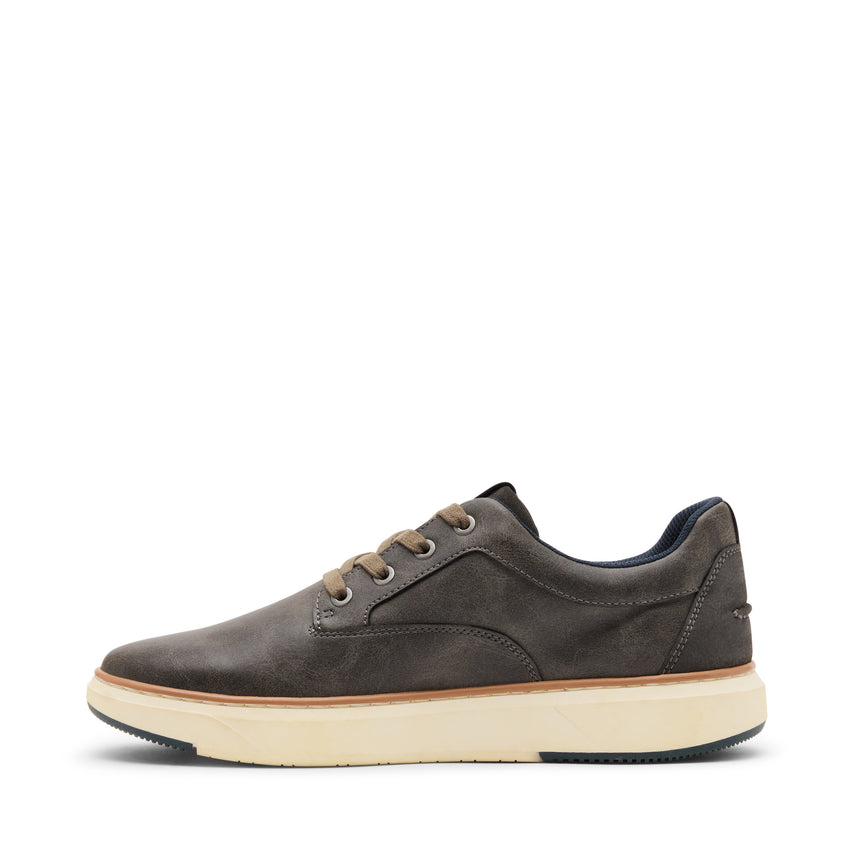 Steve Madden Mparcel Men's Grey Lace-Up Shoes - side profile - view 3