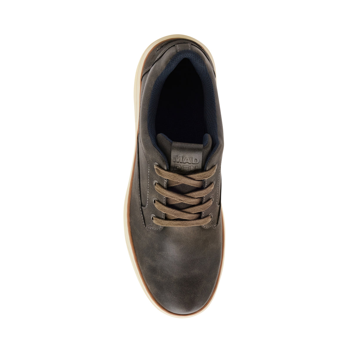 Steve Madden Mparcel Men's Grey Lace-Up Shoes - top view