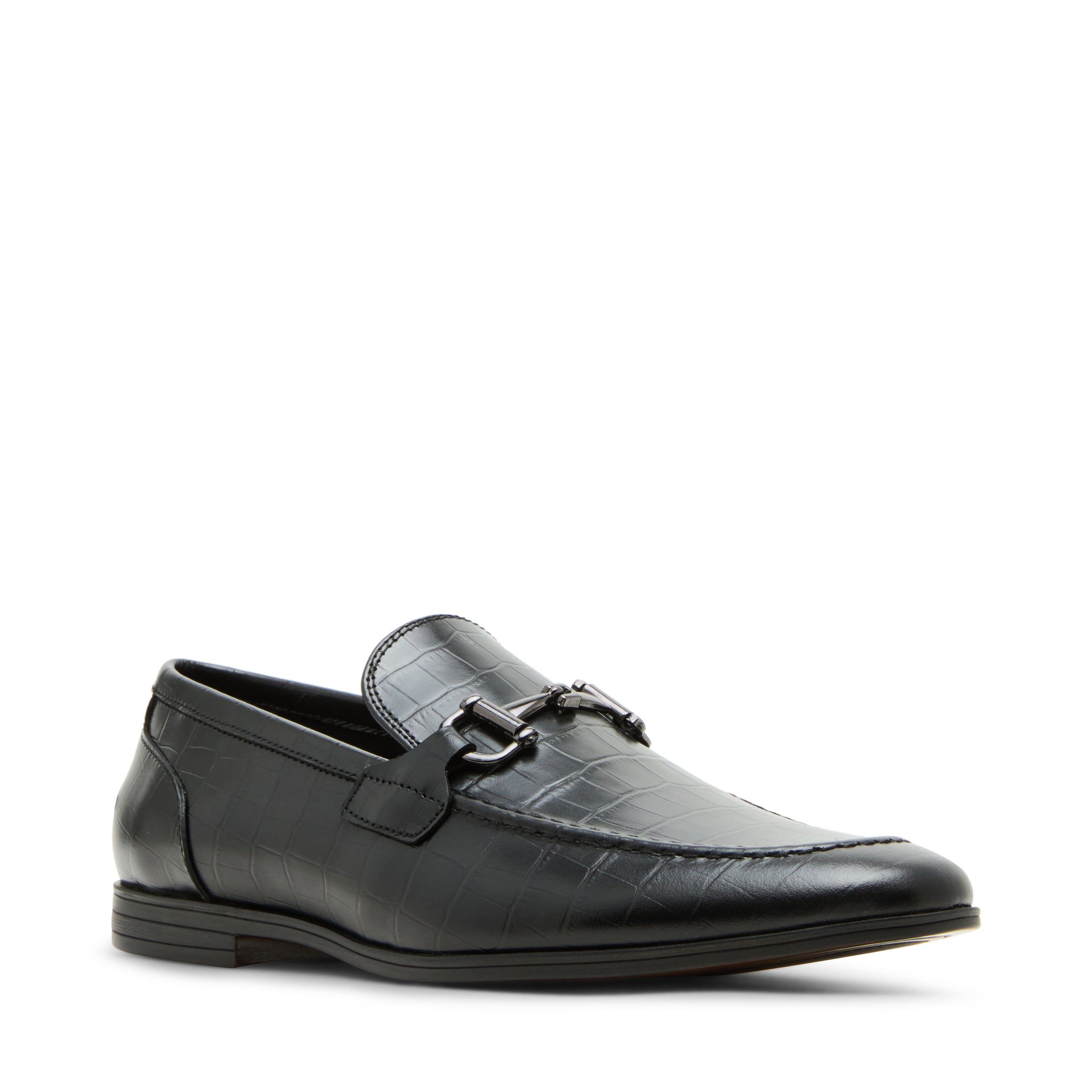 P-DELHAY BLACK CROCO LOAFERS & MOCCASSINS - view 2