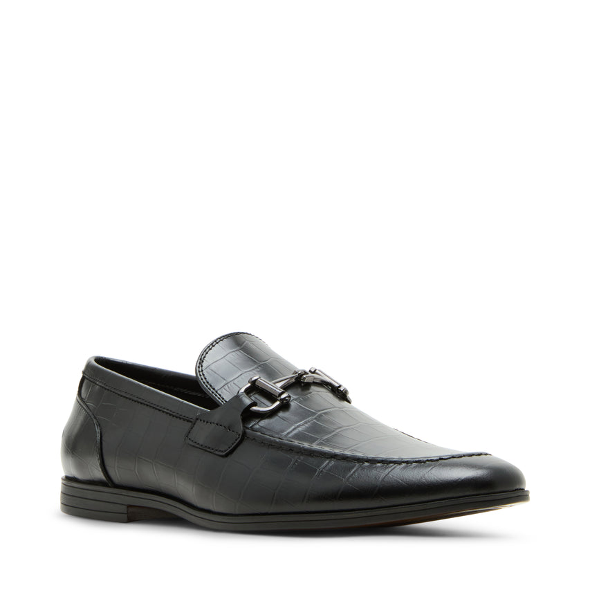 P-DELHAY BLACK CROCO LOAFERS & MOCCASSINS - view 2