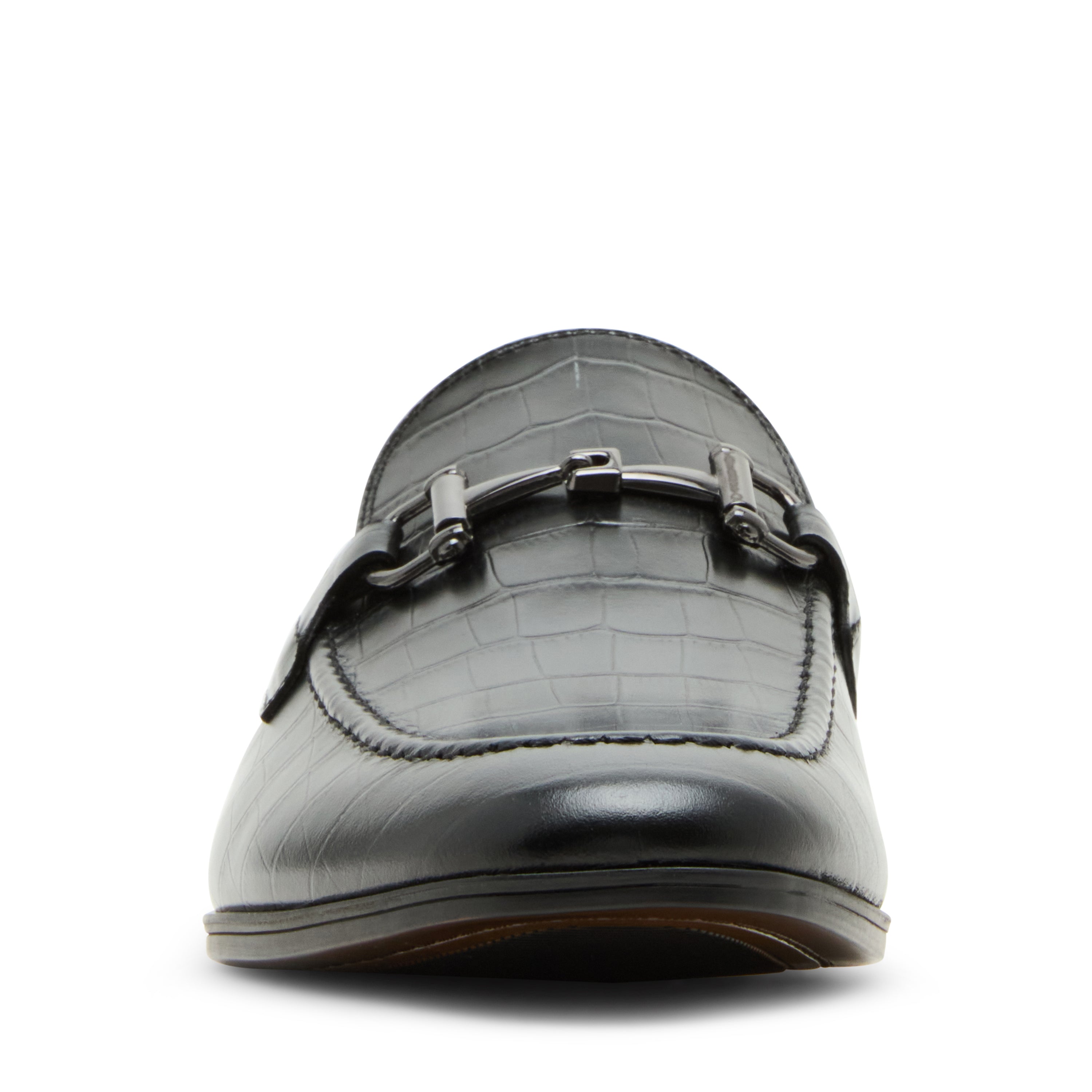 P-DELHAY BLACK CROCO LOAFERS & MOCCASSINS - view 3