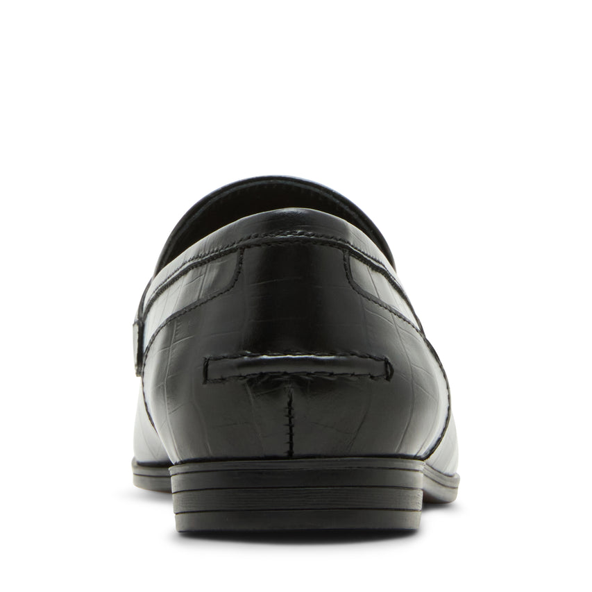 P-DELHAY BLACK CROCO LOAFERS & MOCCASSINS - view 4