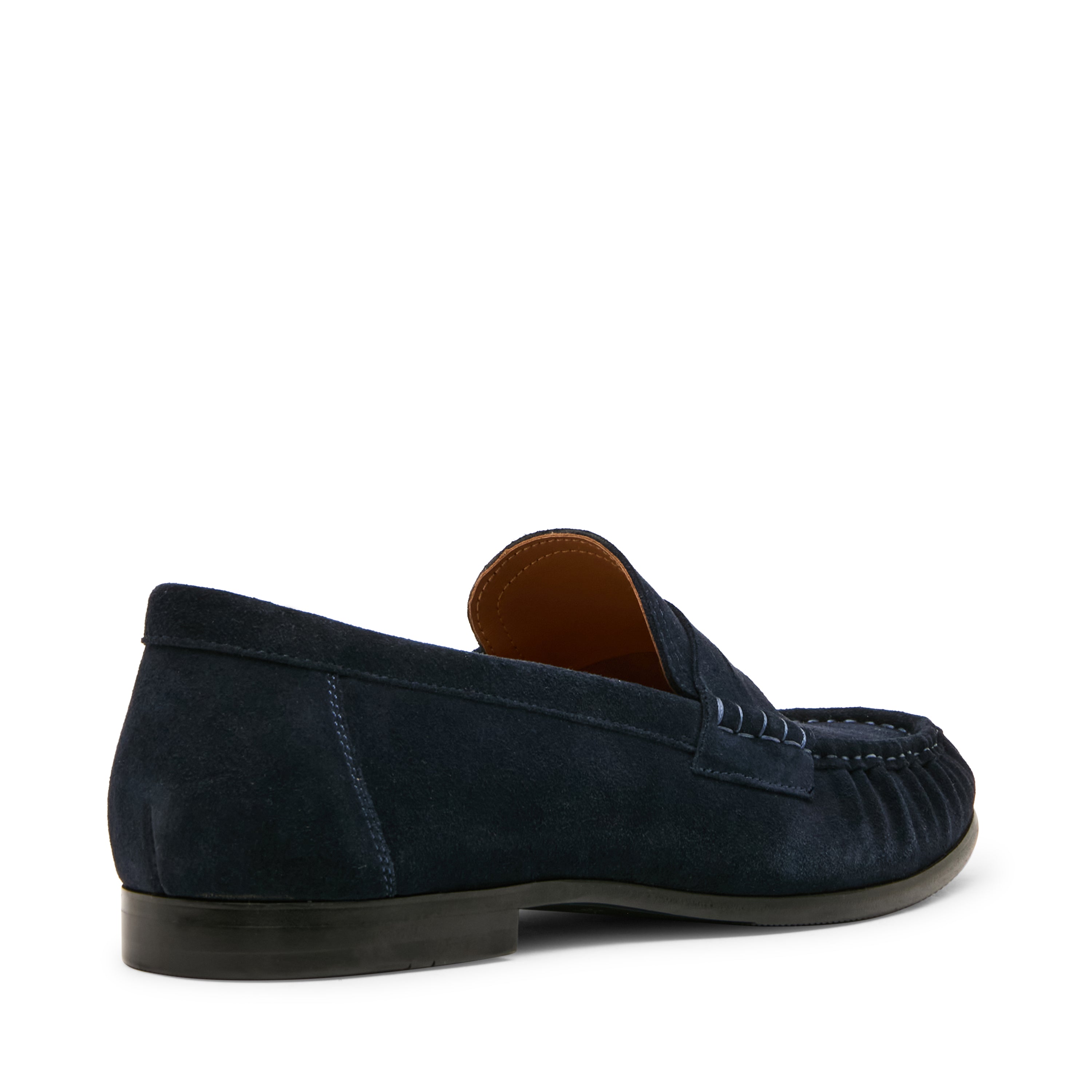 Passage C navy suede loafers - view 2