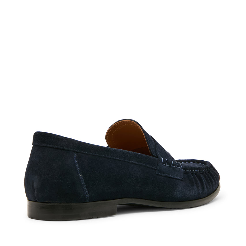 Passage C navy suede loafers - view 2