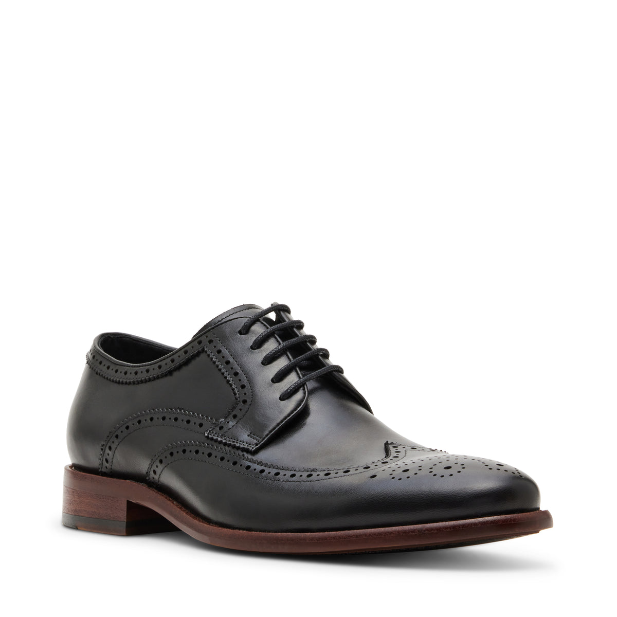 Sprocket-N Men's Black Leather Formal Shoes