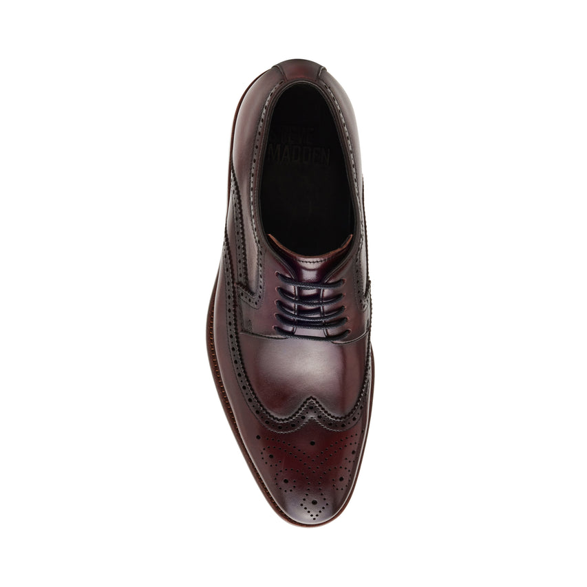 Sprocket-N Men's Burgundy Leather Formal Shoes