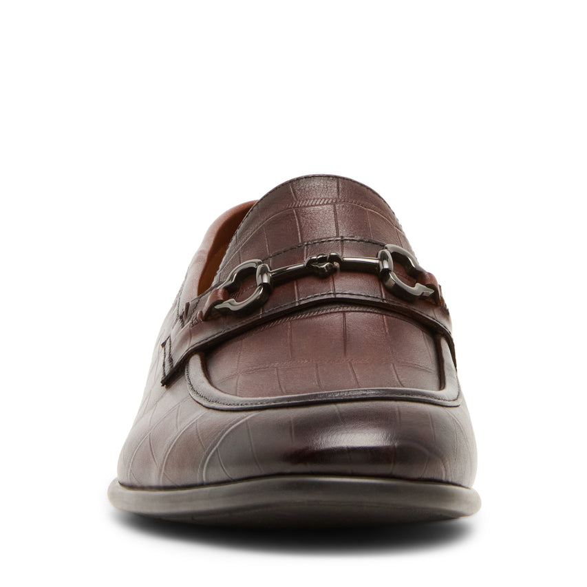 Sutton Men's Brown Croc Lace-Up Shoes - view 3