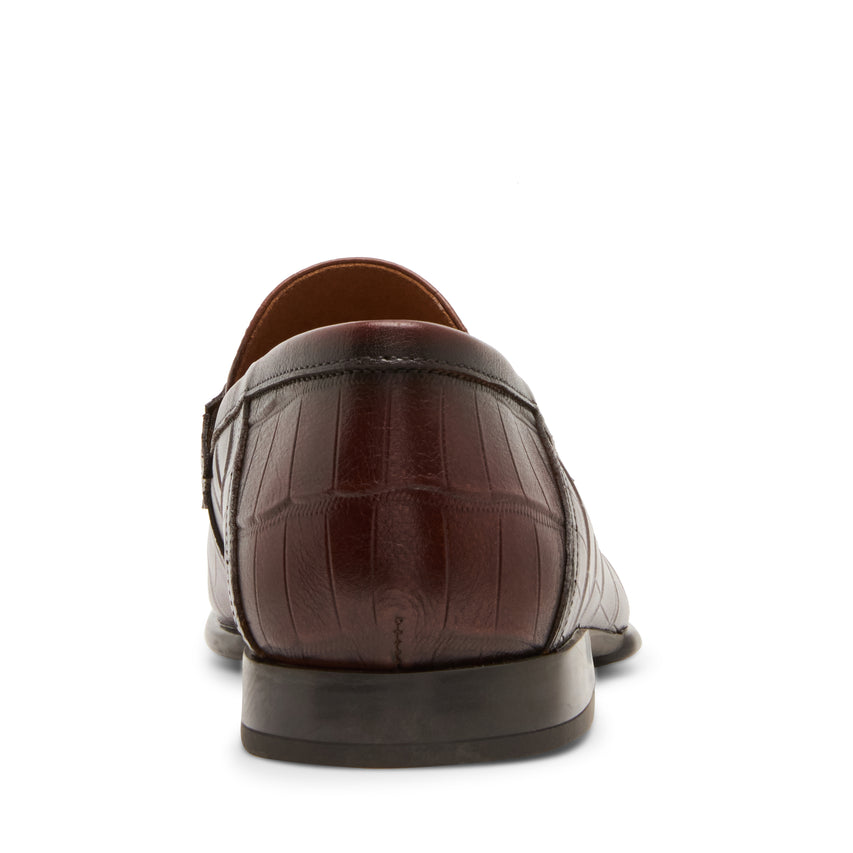 Sutton Men's Brown Croc Lace-Up Shoes - view 4