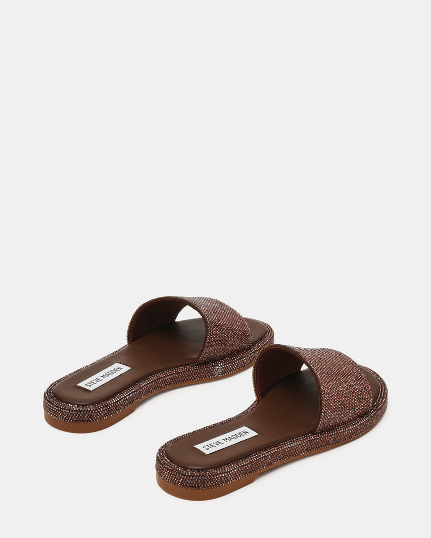 Addie Chocolate Flat Sandals - view 3