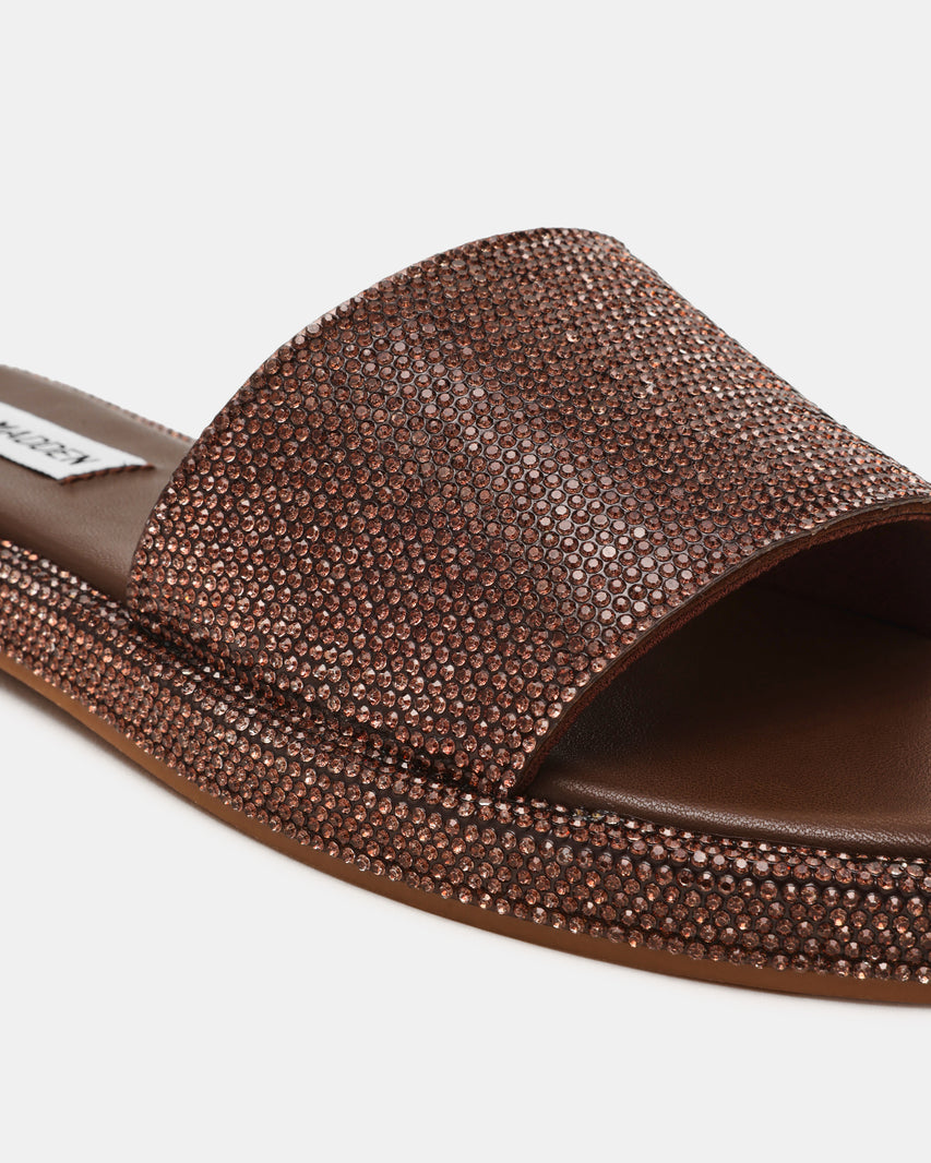 Addie Chocolate Flat Sandals - view 5