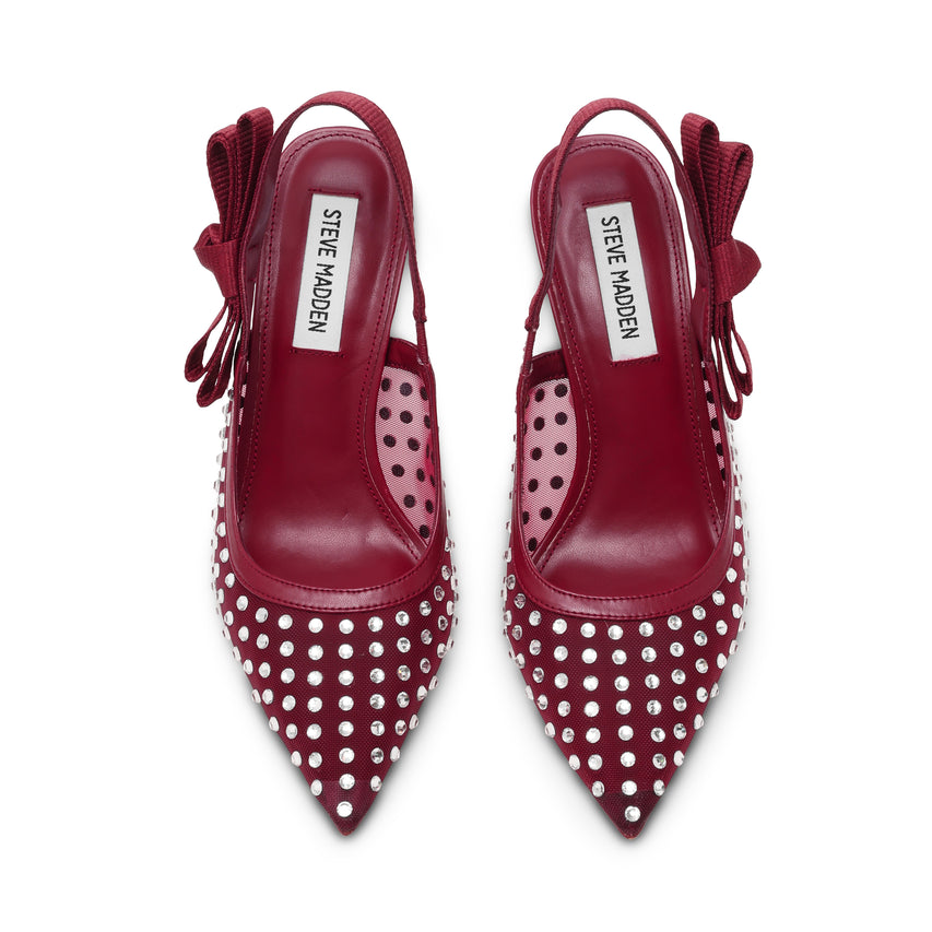 Brylie-R Women's Cherry Red Heels - view 6