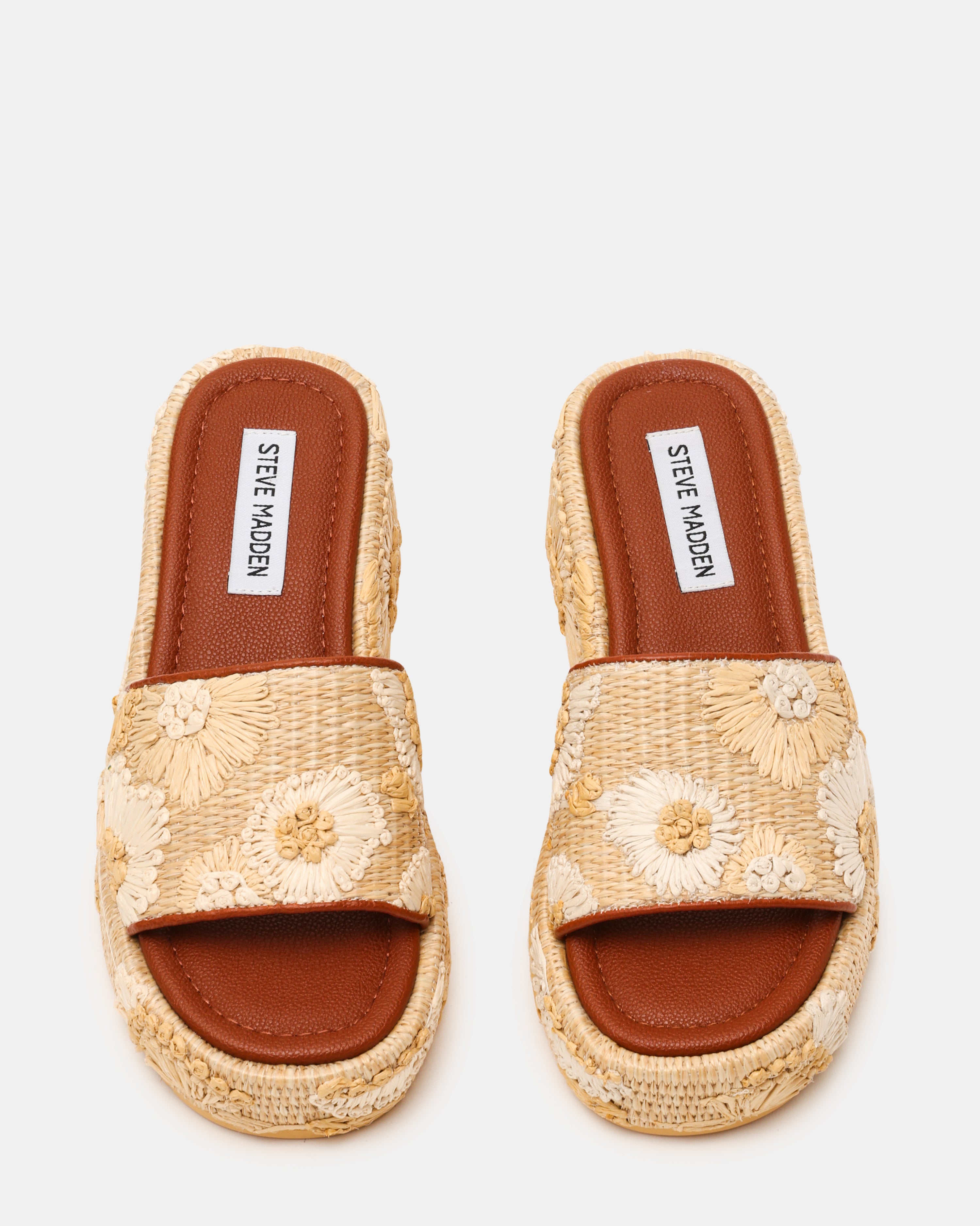 Decor-Emb Light Brown Women's Wedge Sandals — alternate view 6