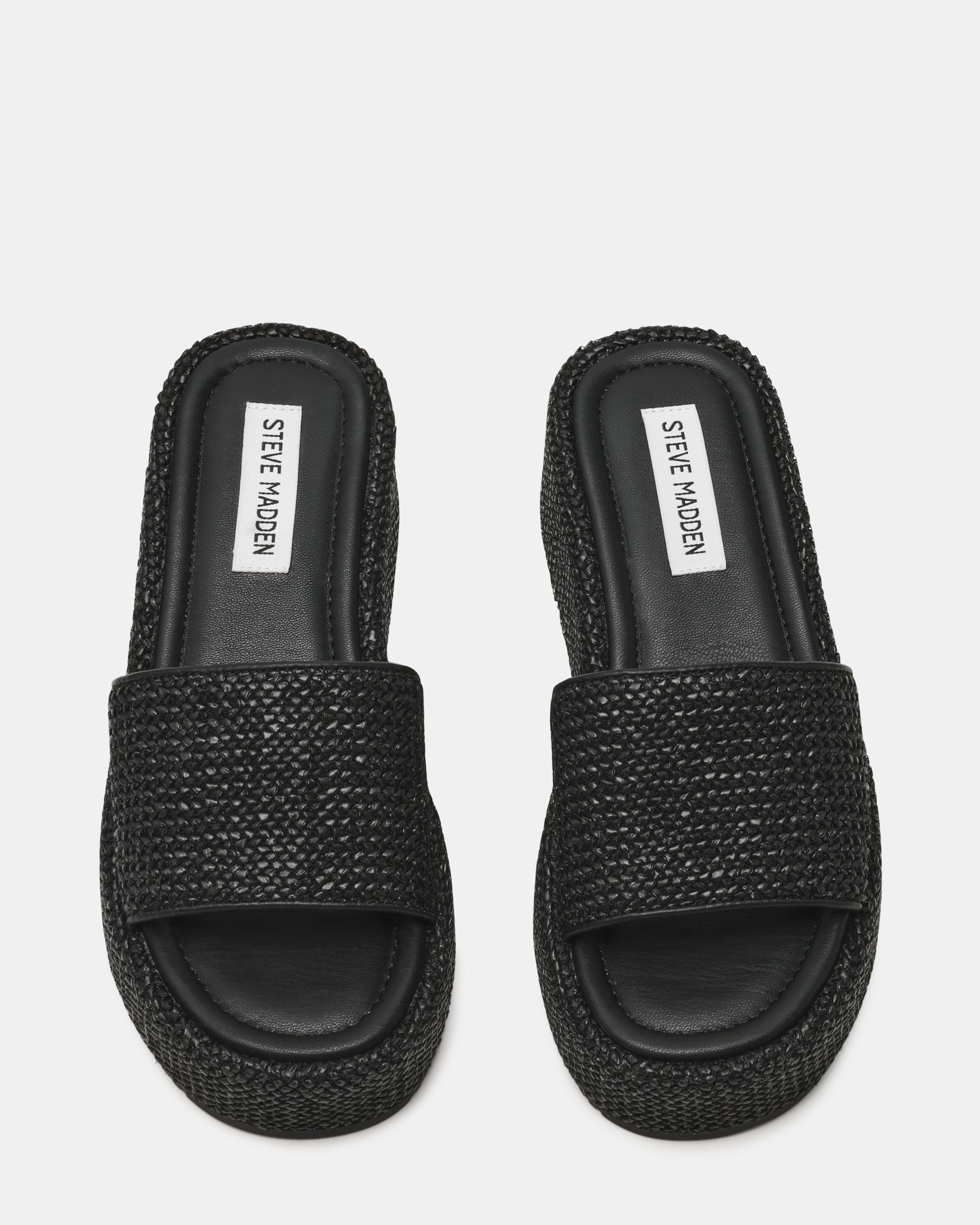 Decor Black Women's Wedge Sandals — alternate view 5