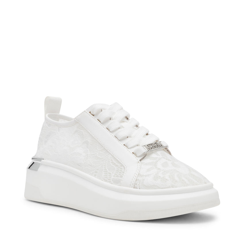 GLACIAL-L WHITE LACE SNEAKERS