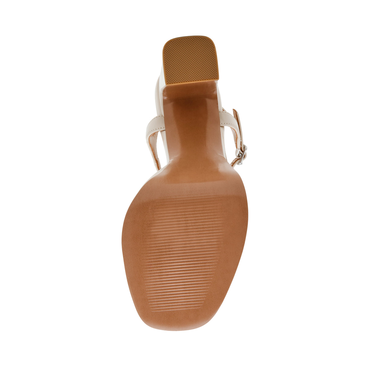 Steve Madden Liandra Women's Cream Heeled Sandals - outsole view
