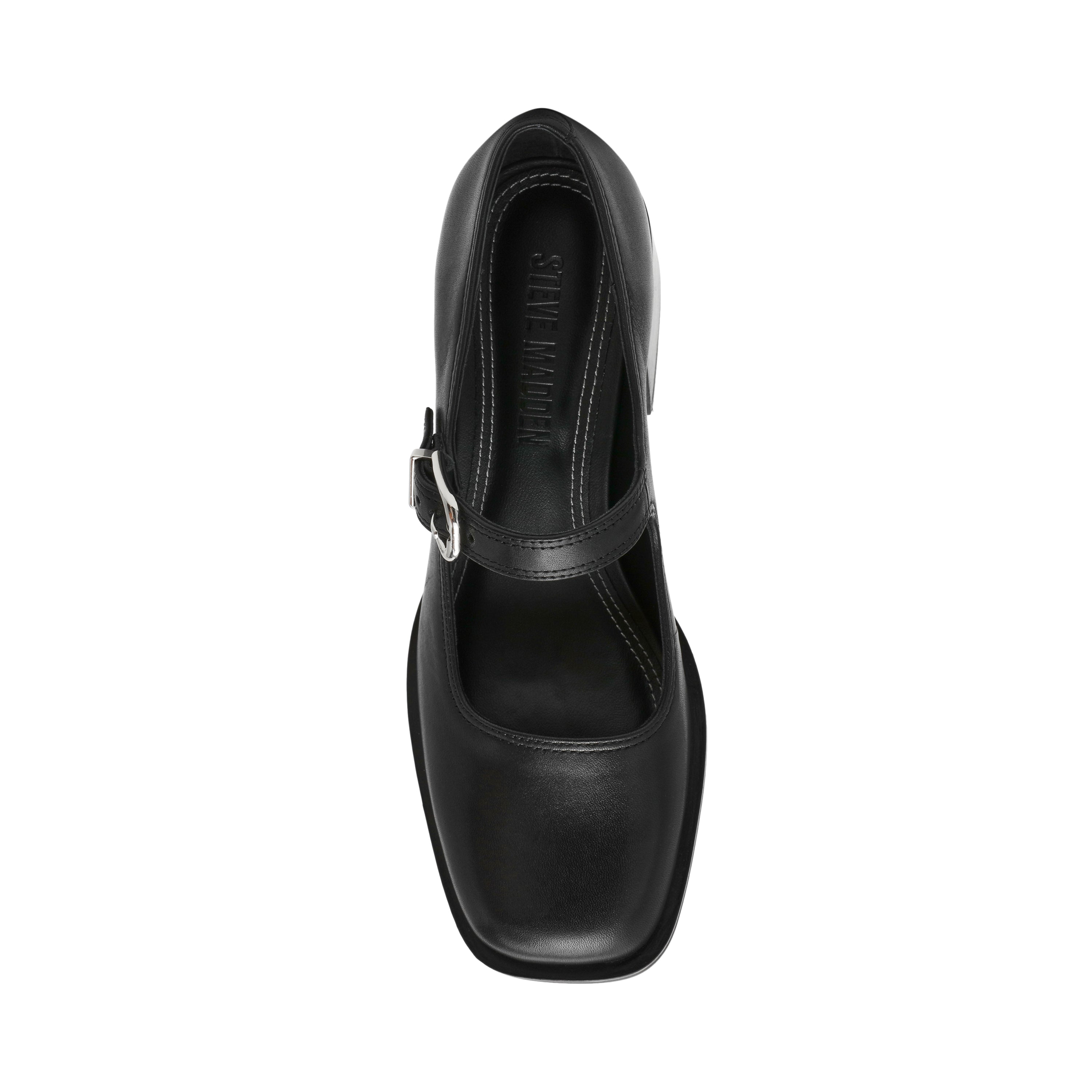 Steve Madden Lisbon women's black leather Chelsea boots, product view 6