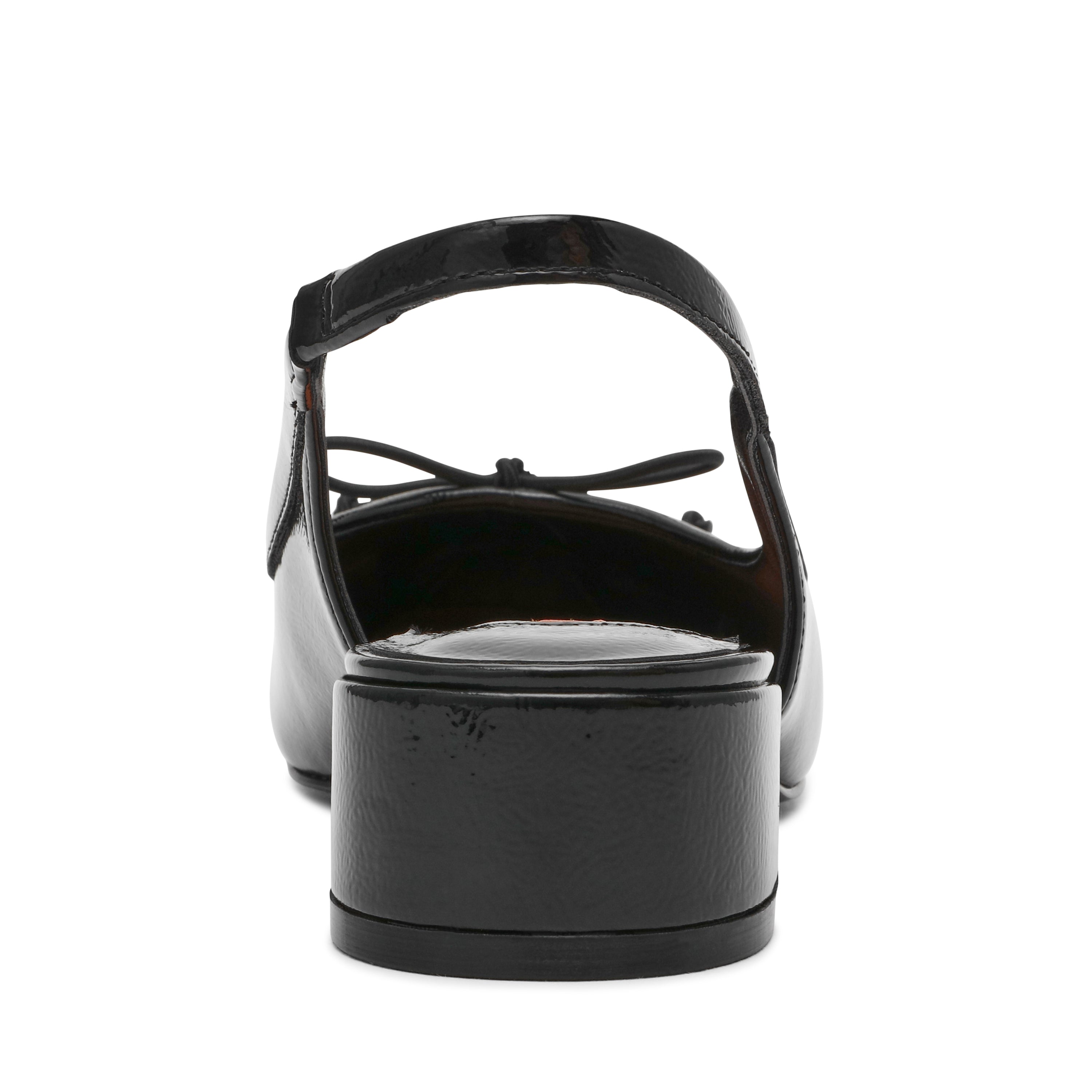 Loved Women's Black Crinkle Patent Heeled Sandals - view 3