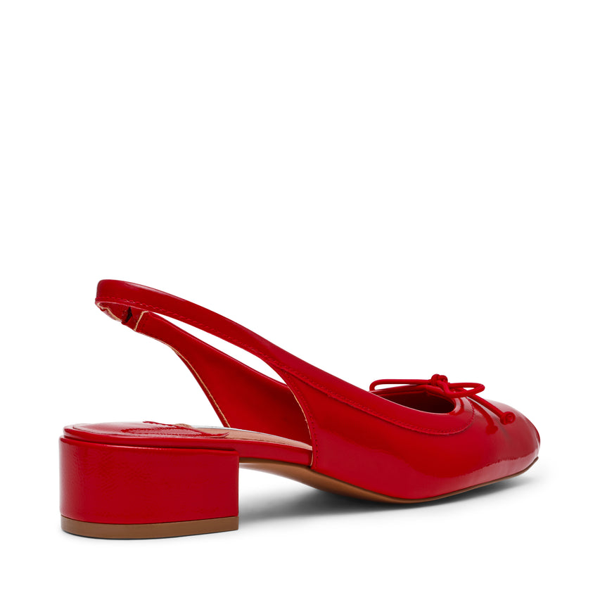 Loved Women's Red Crinkle Patent Heeled Sandals RED CRINKLE PAT - view 2